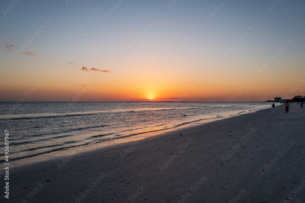 sunset at the beach