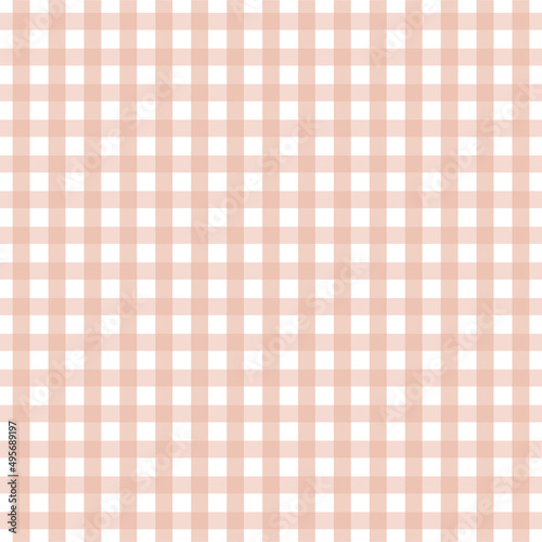 Peach gingham pattern for Easter/Spring