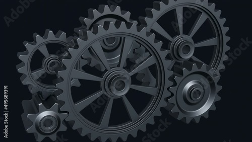 Wallpaper Mural Cogs and gears rotating Torontodigital.ca