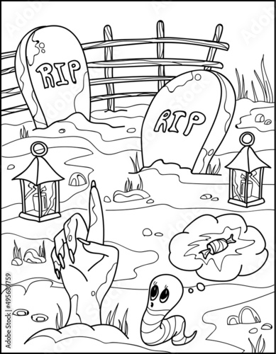 Halloween coloring pages for adults