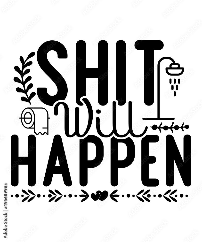 Vecteur Stock Instant Download, Svg Files, Svg Designs,Bathroom SVG