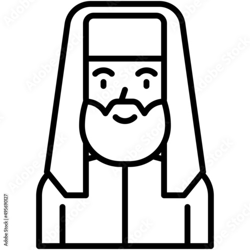 Photos Pharisees icon, Holy week related vector illustration