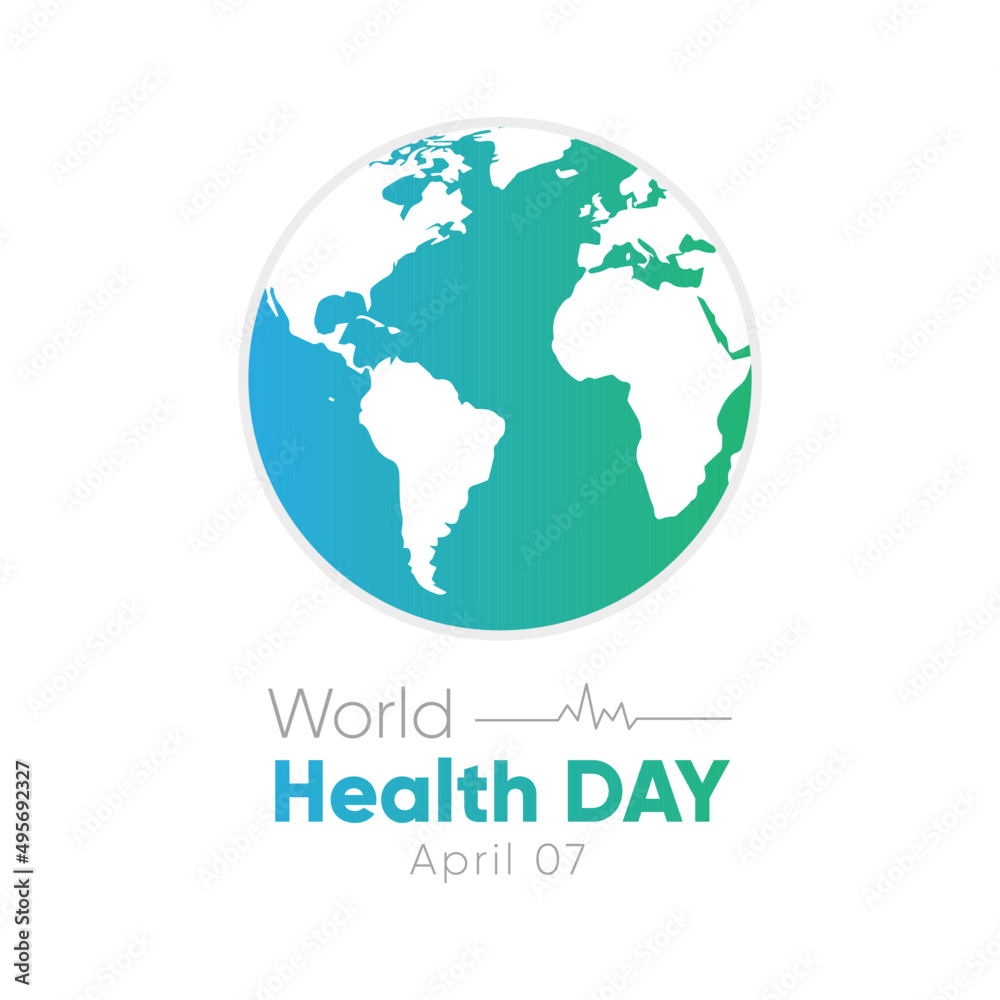 World Health Day Earth globe icon 