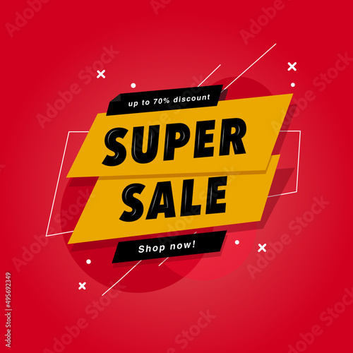 super sale order now hot discount banner up to 70%