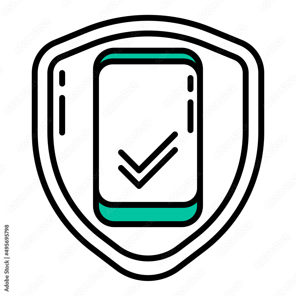smartphone and shield smartphone and shield
