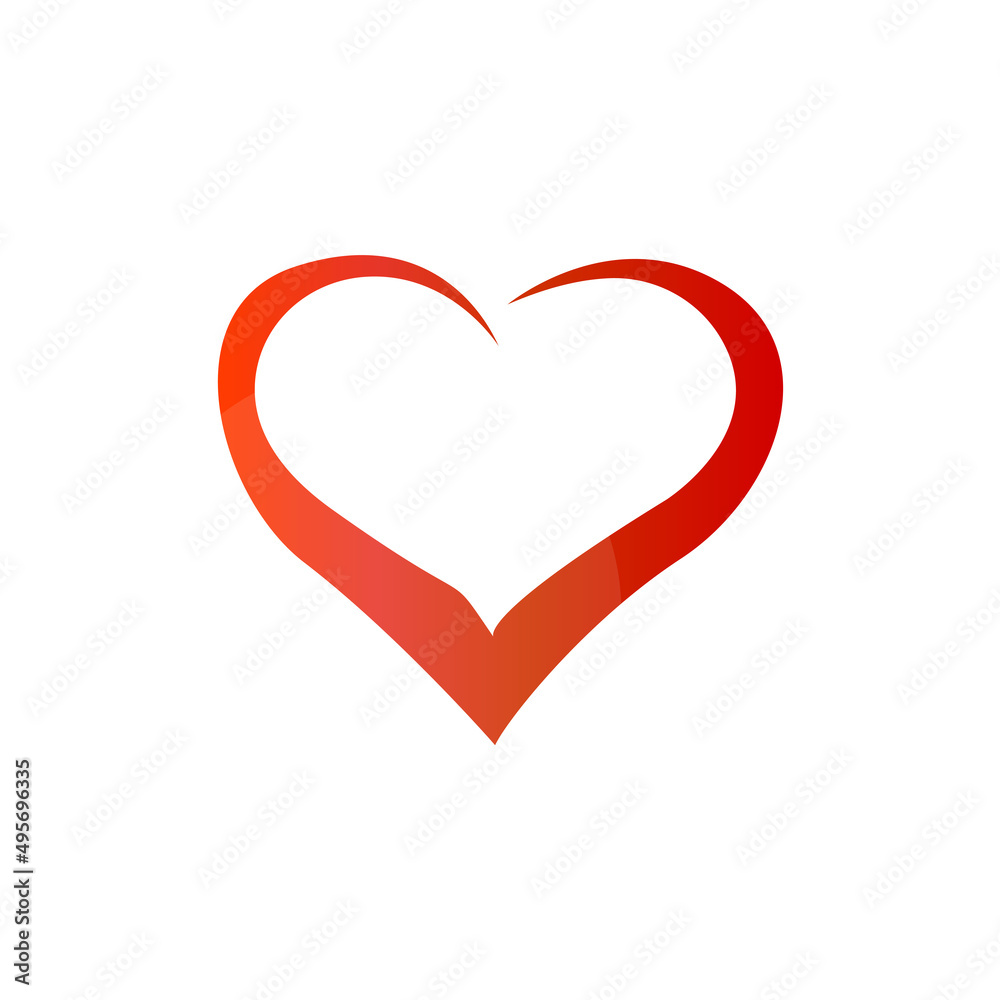 hearts icon on a white background, vector illustration hearts icon on a white background, vector illustration