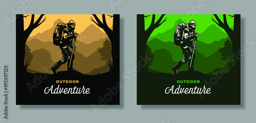 illustration of a set of banners