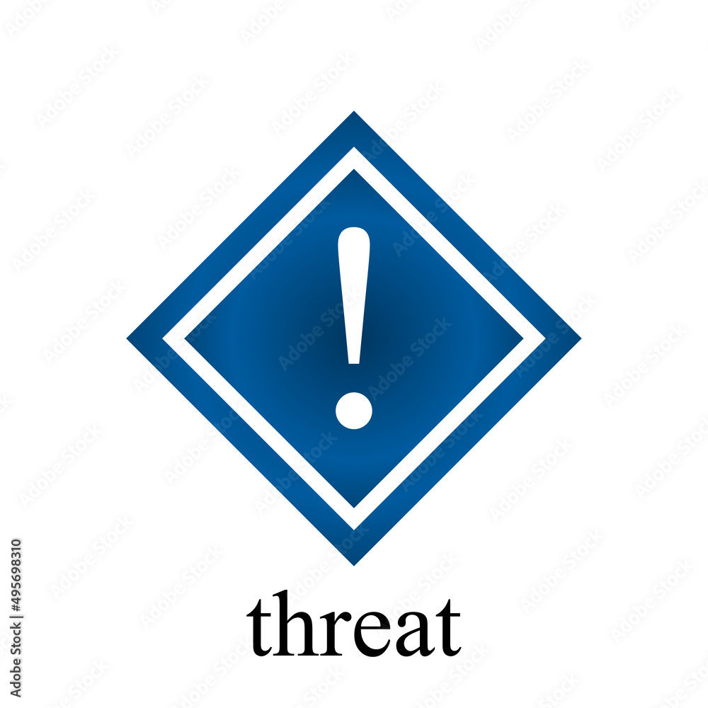 Danger sign icon on white background, vector illustration Danger sign icon on white background, vector illustration
