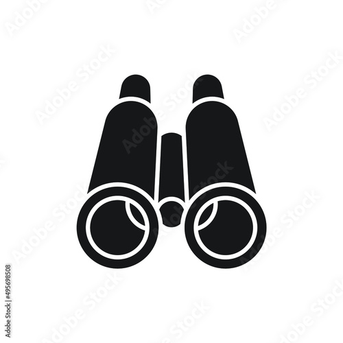 Binocular icons  symbol vector elements for infographic web