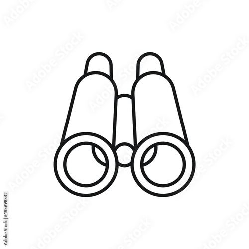 Binocular icons  symbol vector elements for infographic web