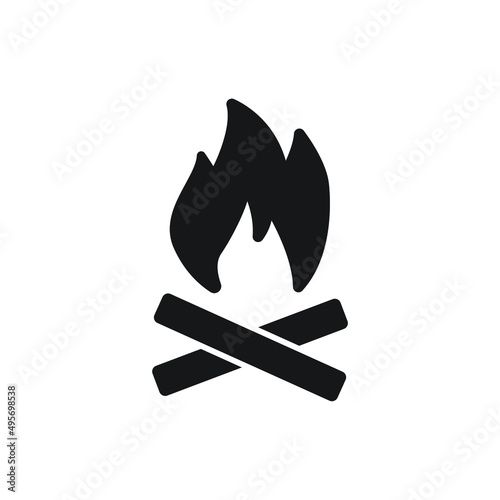 Bonfire icons  symbol vector elements for infographic web