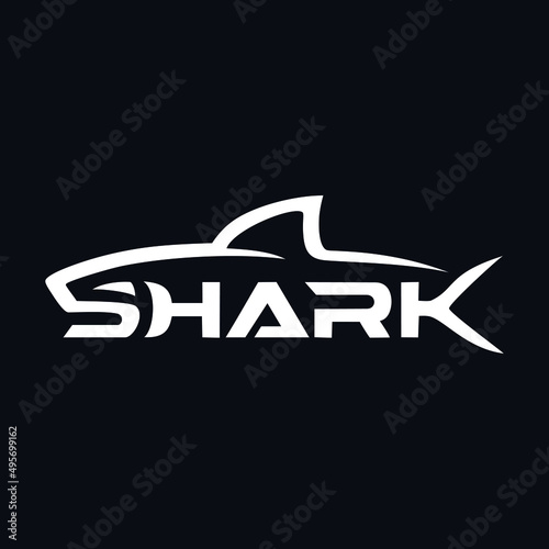 a variation of letters illustrating a shark