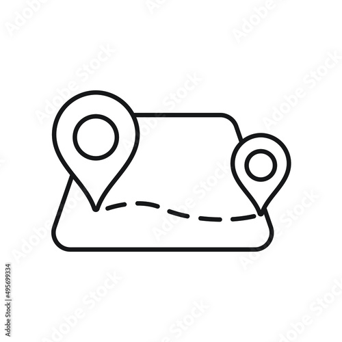 orienteering icons  symbol vector elements for infographic web