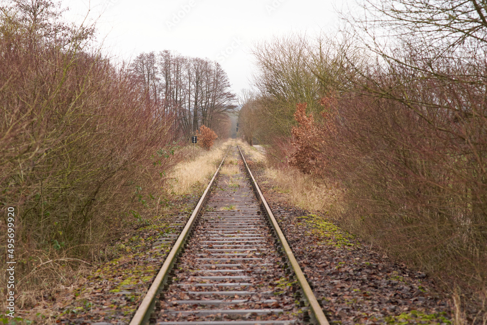 Old Railroad in autumn