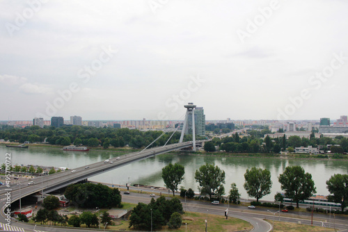 Stunning Panoramic Views From The Bratislava UFO Bridge