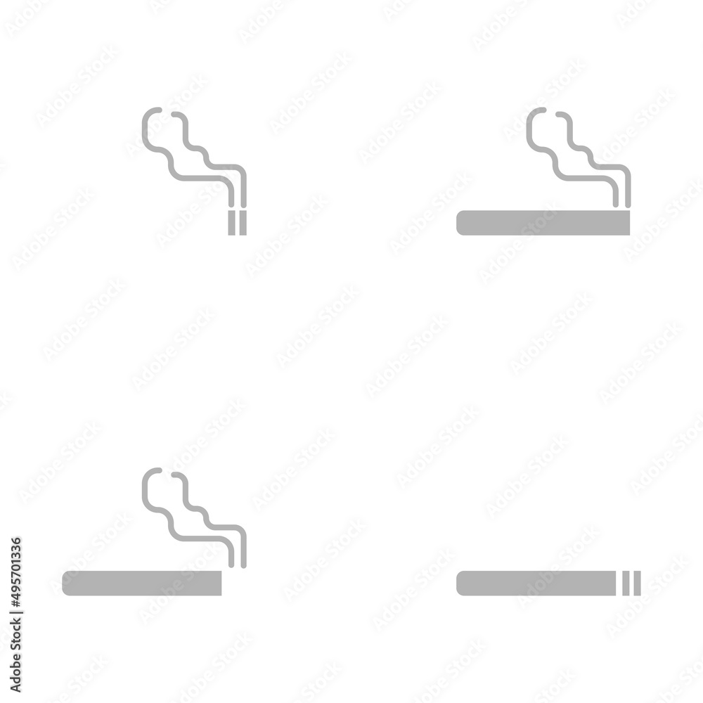 cigarette icon on a white background, vector illustration cigarette icon on a white background, vector illustration
