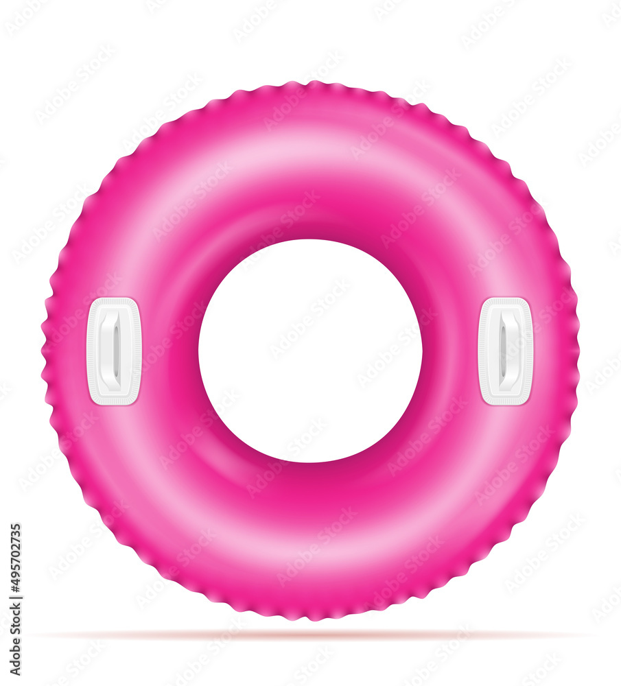 inflatable rubber ring for swimming in the sea or pool vector illustration inflatable rubber ring for swimming in the sea or pool vector illustration