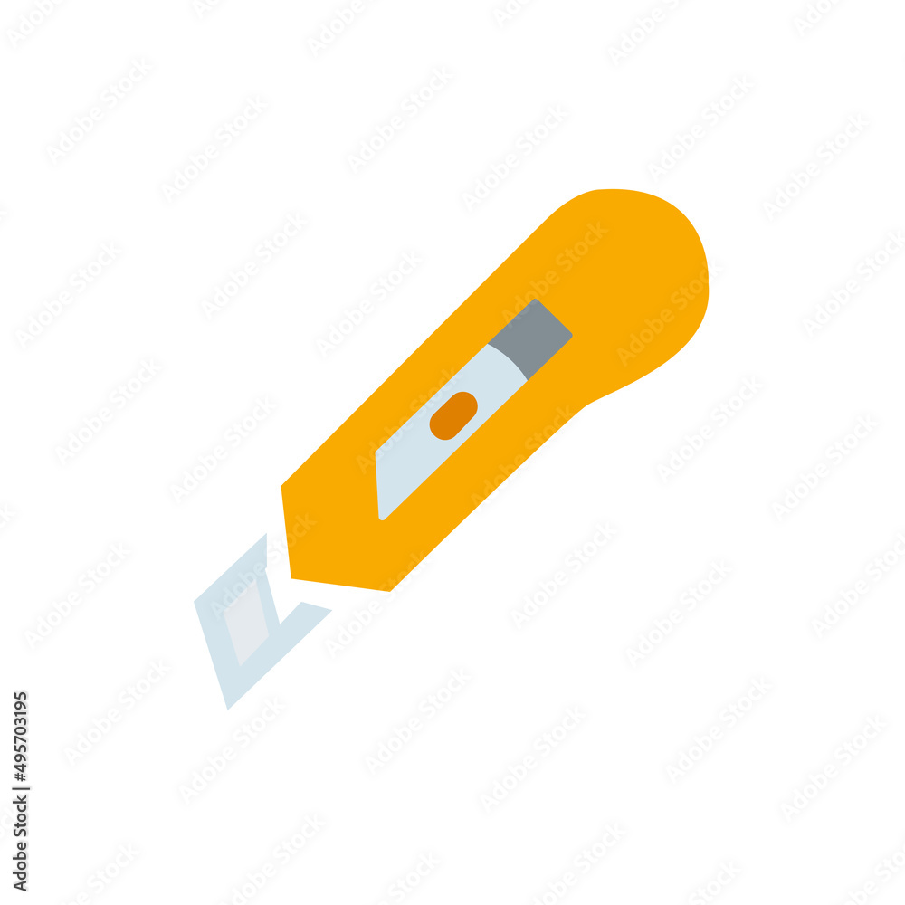 stationery knife icon on a white background, vector illustration stationery knife icon on a white background, vector illustration