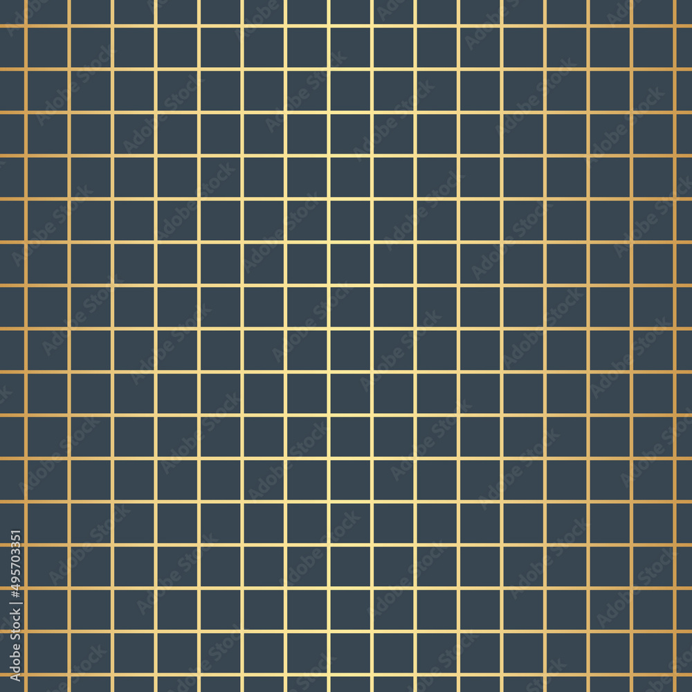 Geometric gold seamless repeat pattern background, gold wallpaper.