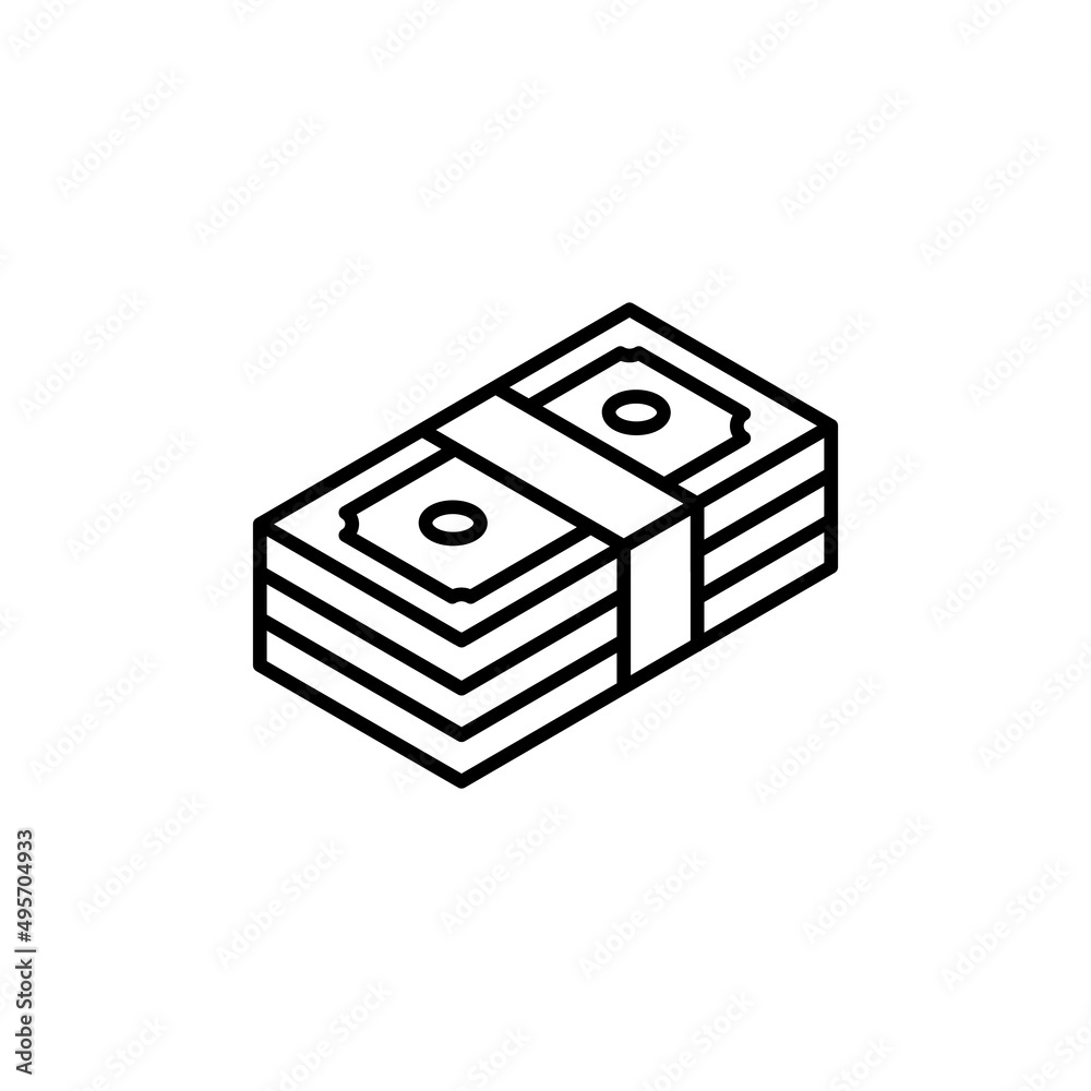 Obraz premium Money icon in vector. logotype
