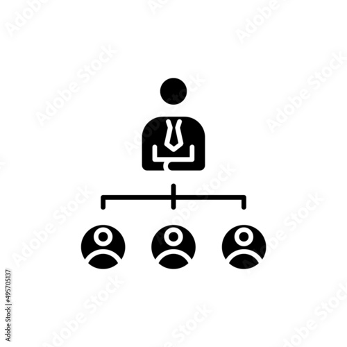 Distant Management icon in vector. logotype