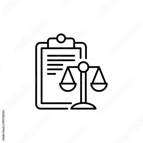 Balance Sheet icon in vector. logotype