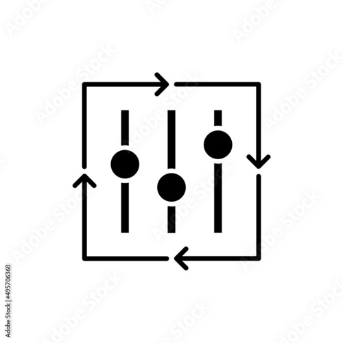 Customizable Reports icon in vector. logotype