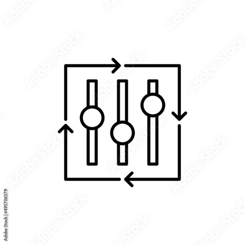 Customizable Reports icon in vector. logotype