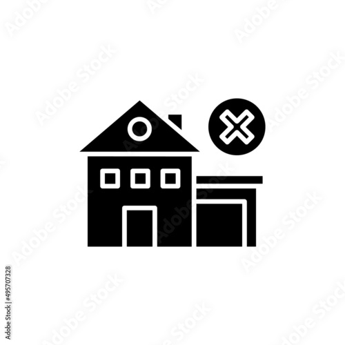 Foreclosure icon in vector. logotype