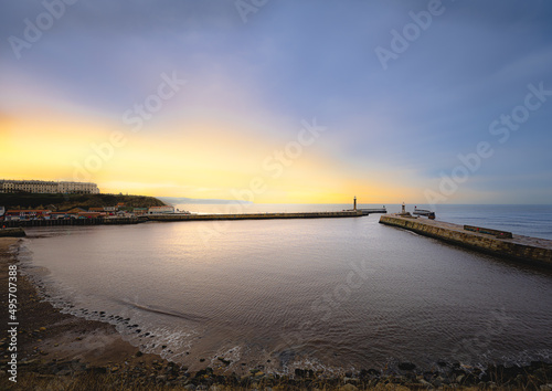 Whitby Harbour Sunset