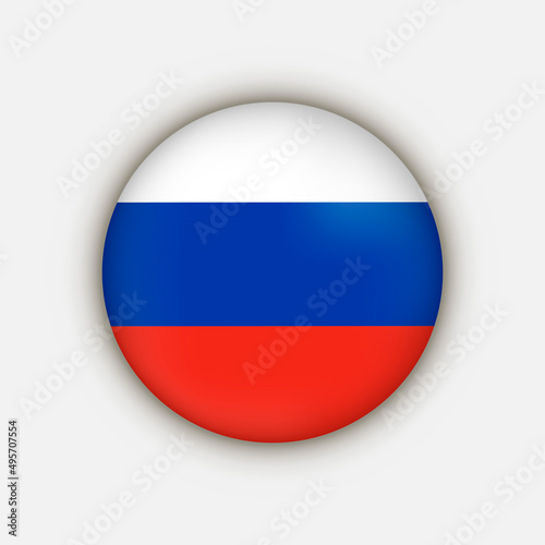 Country Russia. Russia flag. Vector illustration.