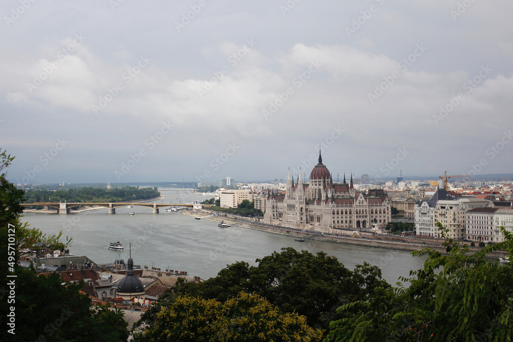 Panoramic Views of Budapest and The River Danube