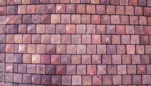 Wallpaper Mural Rose and Lavender Coral Block Exterior Facade. Torontodigital.ca