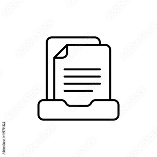 Document icon in vector. logotype