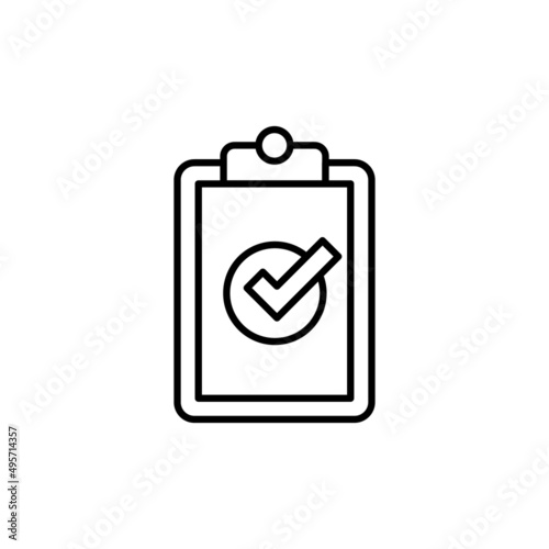 Checking icon in vector. logotype