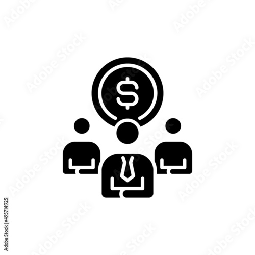 Crowd Funding icon in vector. logotype