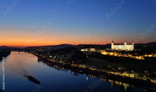 Photography Bratislava in der Slowakei in der Nacht