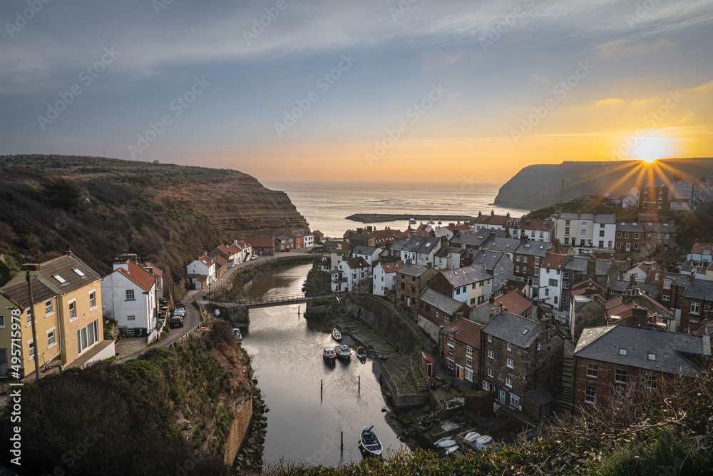 Sunrise at Staithes - North Yorkshire