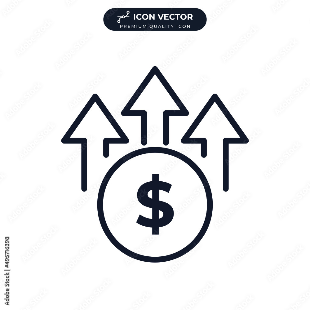 Financial growth. profit icon symbol template for graphic and web design collection logo vector illustration Financial growth. profit icon symbol template for graphic and web design collection logo vector illustration