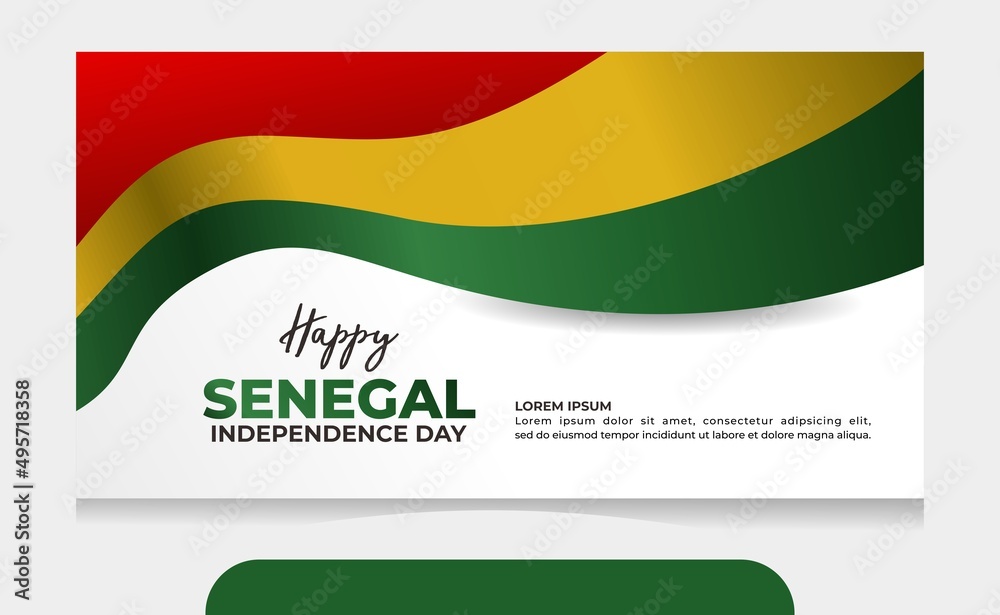 Happy Senegal Independence Day, Senegalese holiday 4th of April design, Template for Poster, Banner, Advertising, Greeting Card or Print Design Element Happy Senegal Independence Day, Senegalese holiday 4th of April design, Template for Poster, Banner, Advertising, Greeting Card or Print Design Element