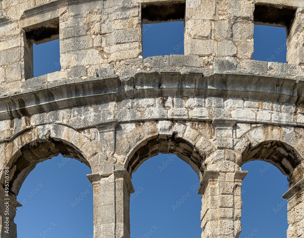 Römisches Amphitheater Pula Istrien Kroatien