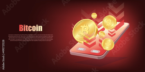 bitcoin on phone down trend