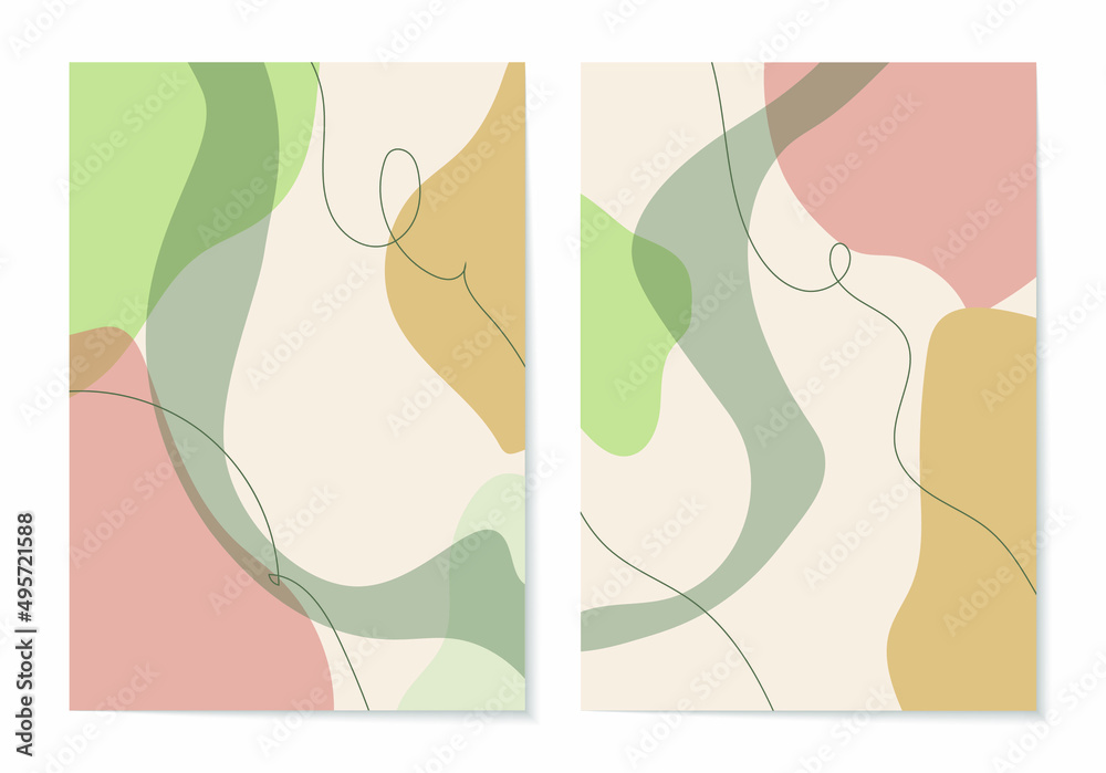 Abstract background in pastel colors. For cover, banner