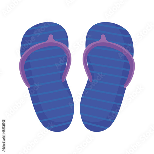 blue flip flops accessories