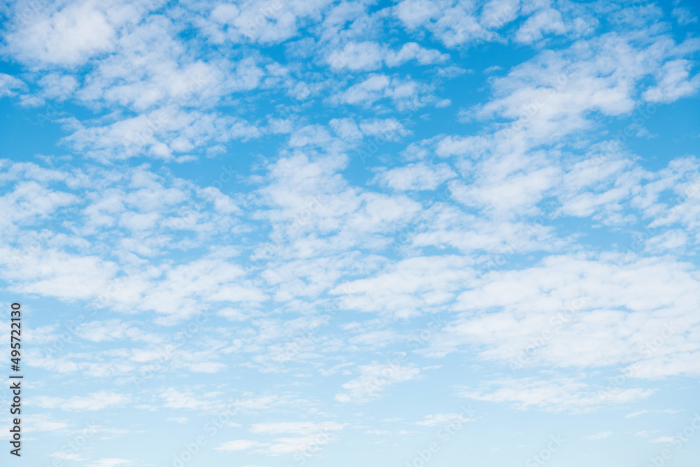 The blue sky covered with white clouds The blue sky covered with white clouds
