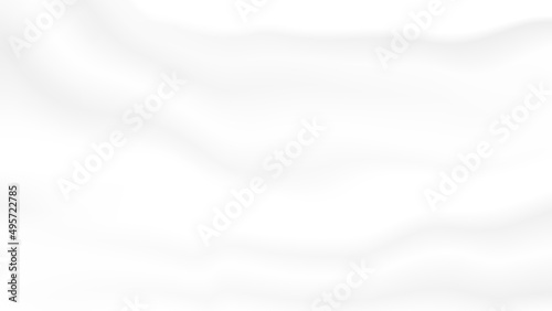 Abstract white soft shiny creased satin fabric folding texture background for decorative graphic design