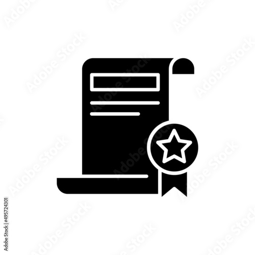 Diploma icon in vector. logotype