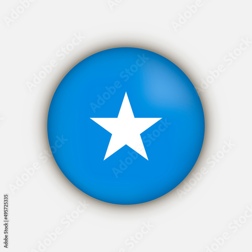 Country Somalia. Somalia flag. Vector illustration.