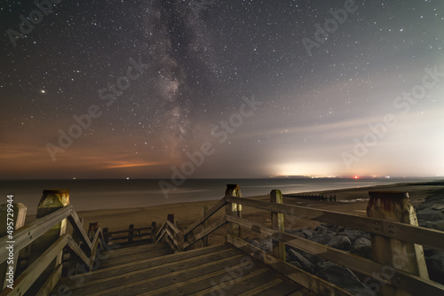 Camber Sands and Milky Way photo