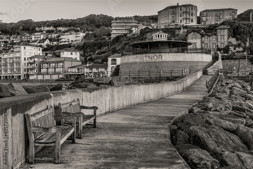 The Town of Ventnor from the Break Water photo